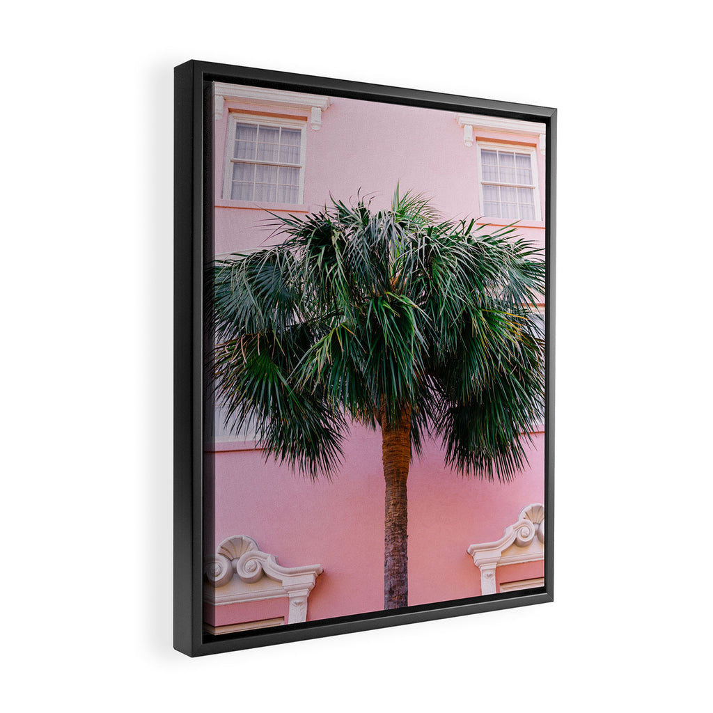 Charleston Pink Framed Canvas Print Gallery Image 2