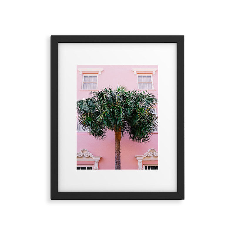 Charleston Pink Framed Art Print Gallery Image 4