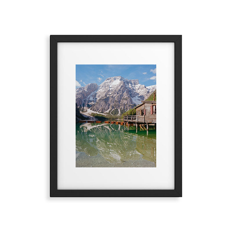 Lago di Braies Italy on Film Framed Art Print Gallery Image 5