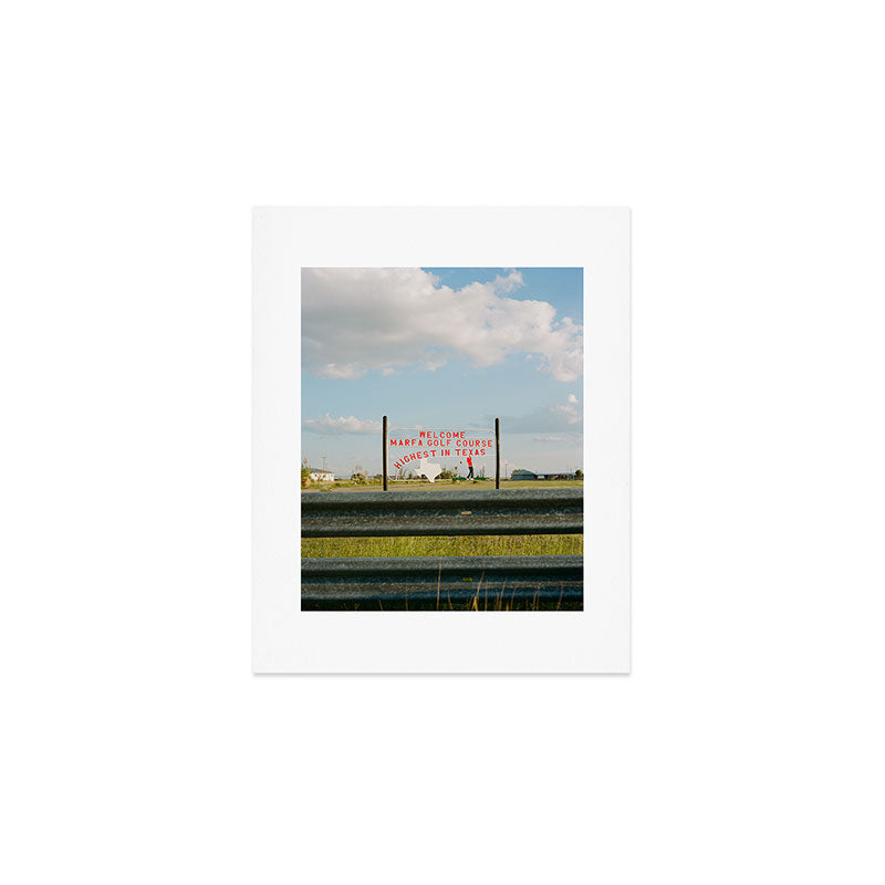 Marfa Golf Course on Film Art Print Gallery Image 1