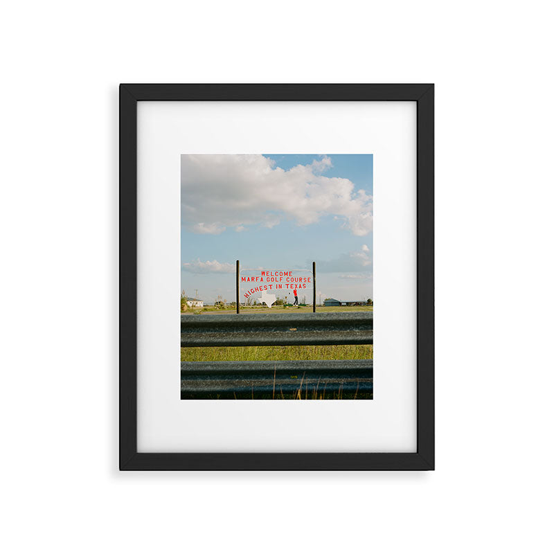 Marfa Golf Course on Film Framed Art Print Gallery Image 4