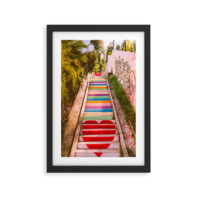 Micheltorena Stairs Framed Art Print Gallery Image 2