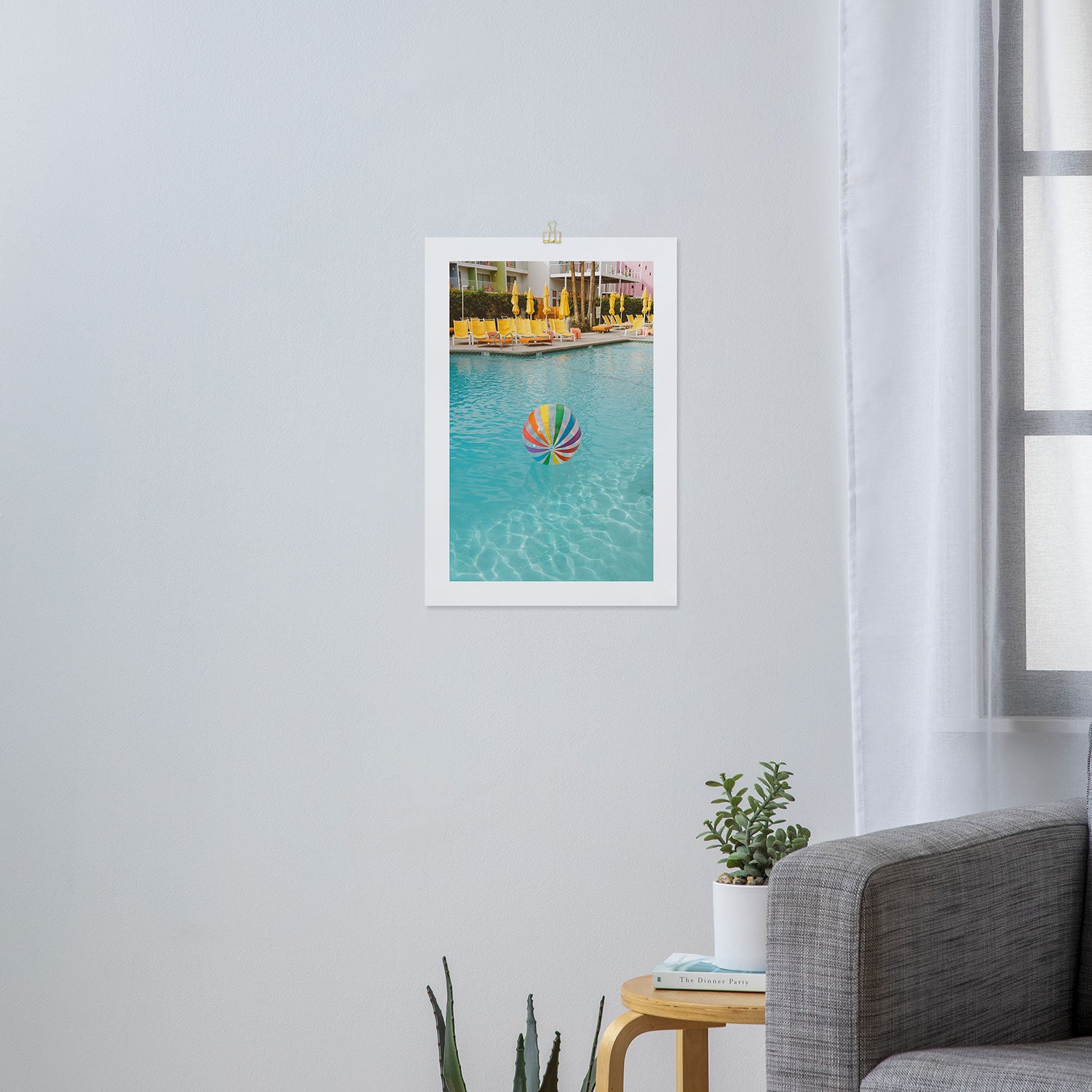 Palm Springs Pool Day Art Print Gallery Image 3