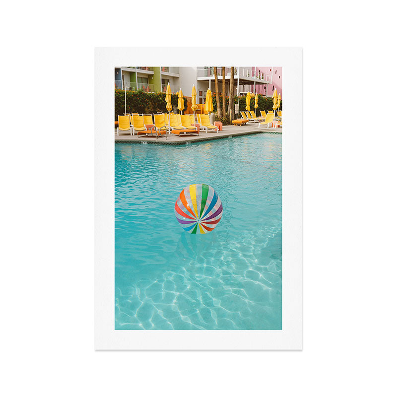 Palm Springs Pool Day Art Print Gallery Image 1