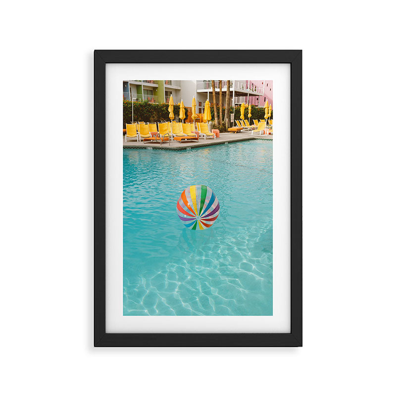 Palm Springs Pool Day Framed Art Print Gallery Image 2