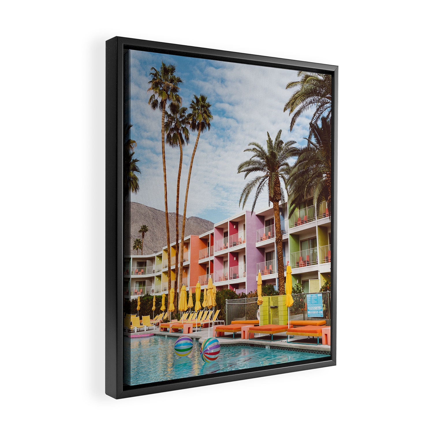 Palm Springs Pool Day VII Framed Canvas Print Gallery Image 2