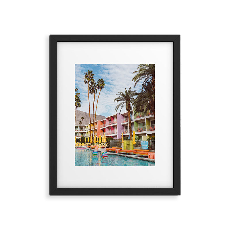 Palm Springs Pool Day VII Framed Art Print Gallery Image 5