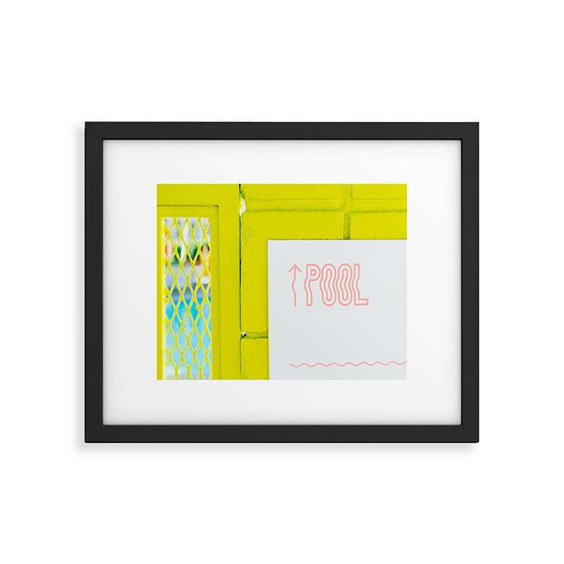 Palm Springs Pool Framed Art Print Gallery Image 4
