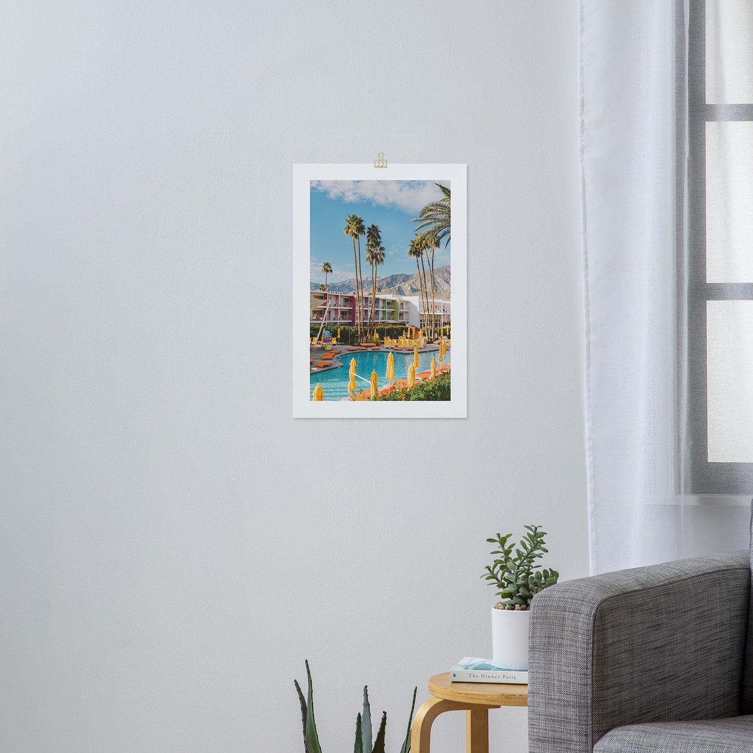 Palm Springs Saguaro Art Print Gallery Image 3
