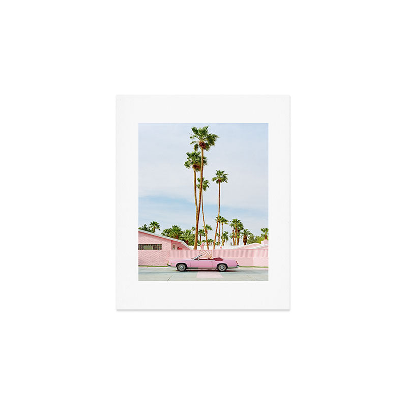 Pink Palm Springs on Film Art Print Gallery Image 1