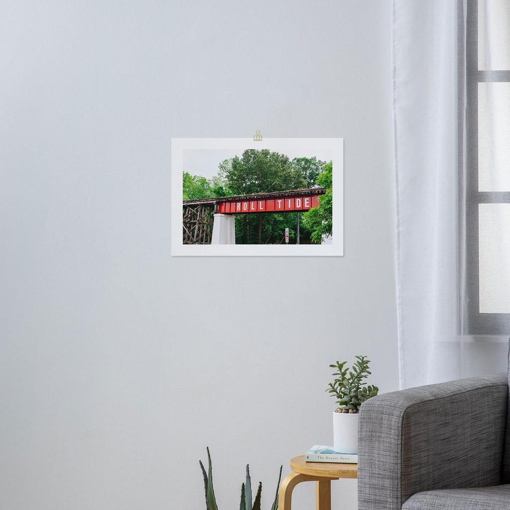 Roll Tide Bridge Art Print Gallery Image 3