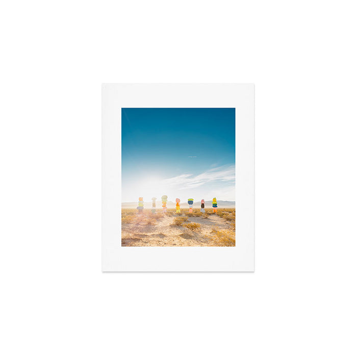 Seven Magic Mountains Sunrise Art Print Gallery Image 1