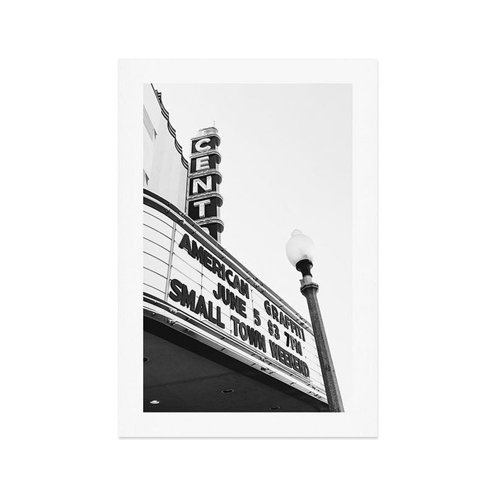 Small Town Theater Art Print Gallery Image 1
