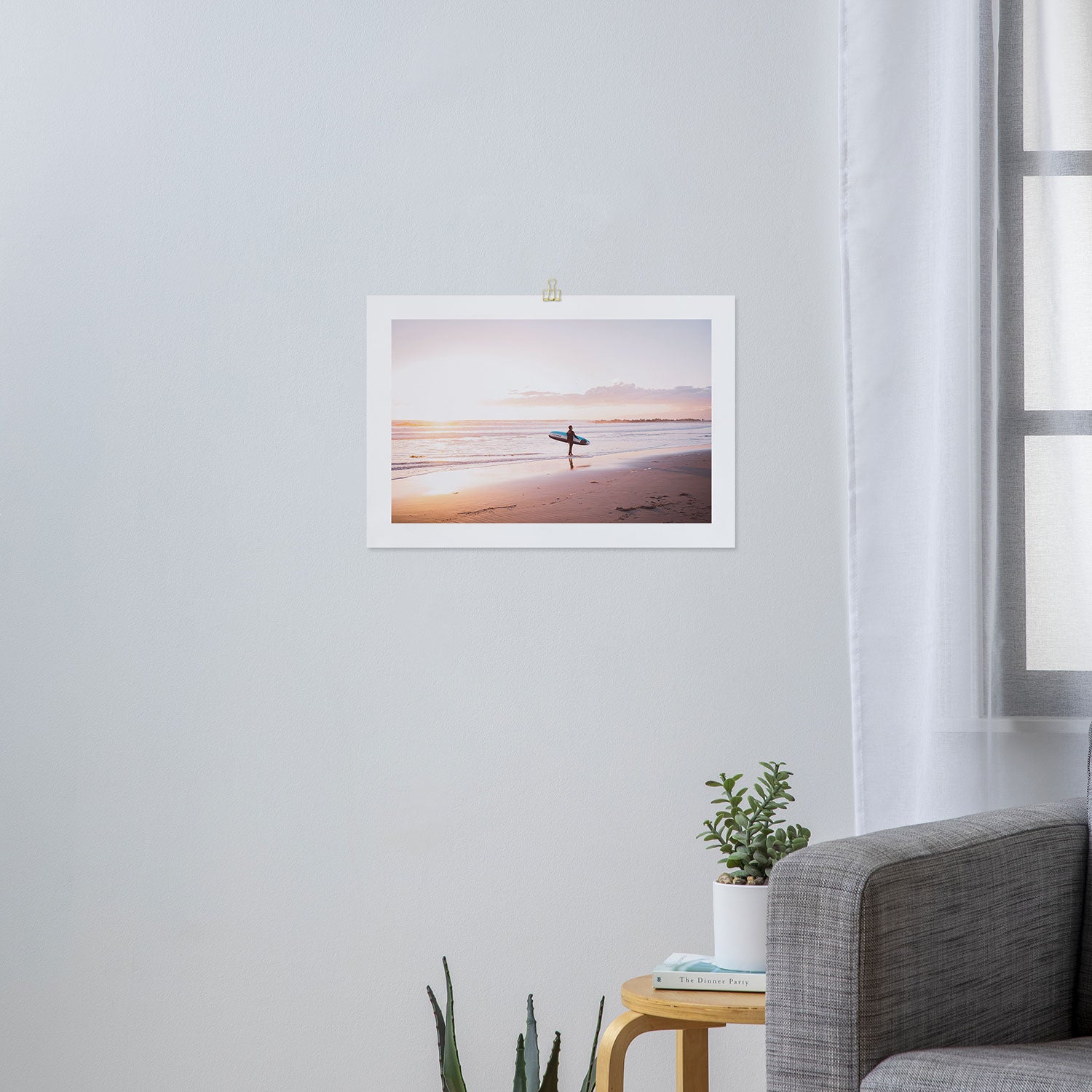 Venice Beach Surfer Art Print Gallery Image 3