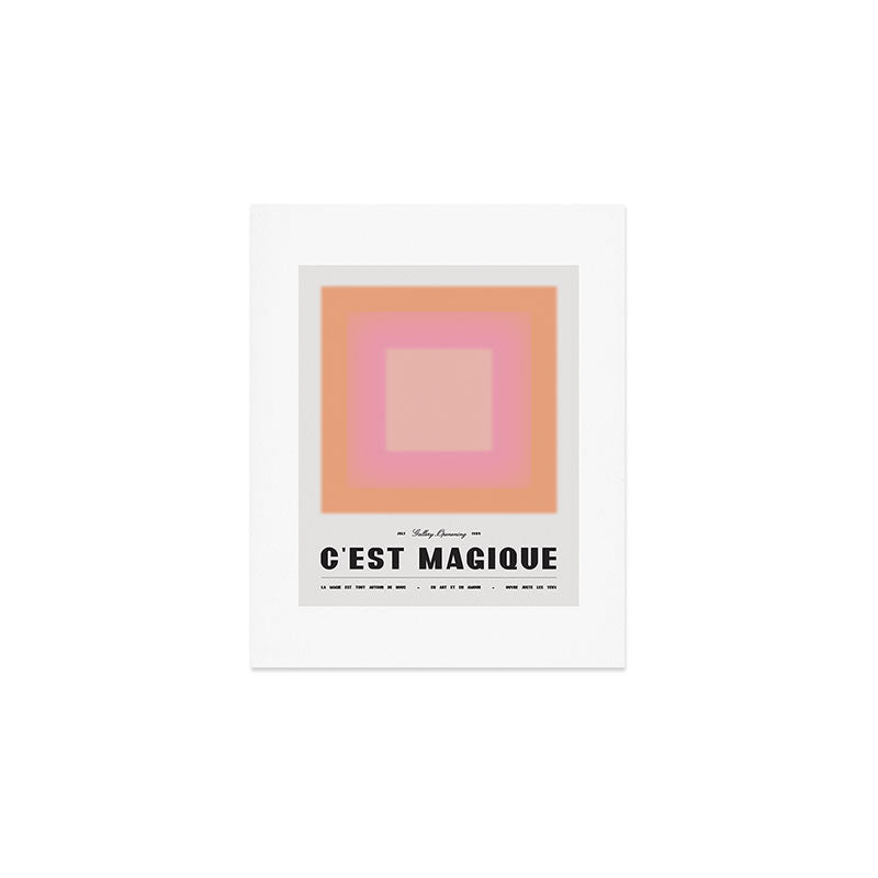 C'est Magique - Pink Art Print Gallery Image 1