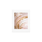 Blush Pink And Gold Liquid Color  Art Print Gallery Image 1