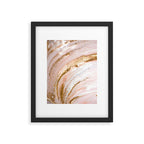 Blush Pink And Gold Liquid Color  Framed Art Print Gallery Image 6
