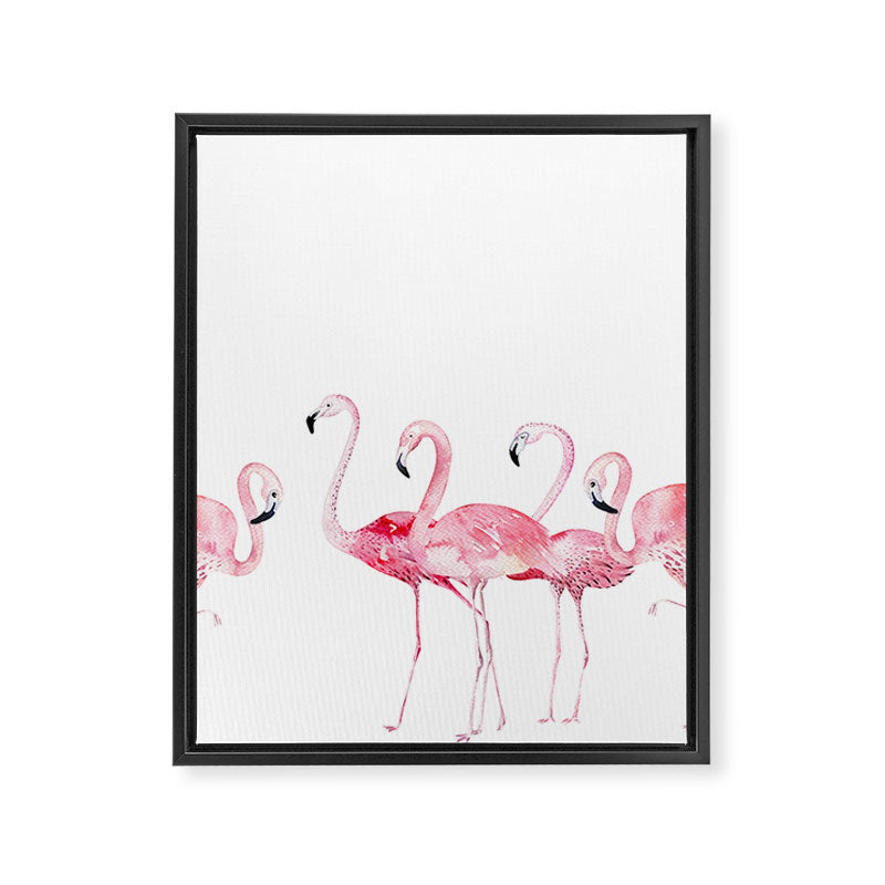 Flamingo Farm- Tropical Animal Bird World Framed Canvas Print Gallery Image 8