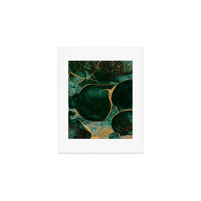 Gold and Emerald Marble I Art Print Gallery Image 1