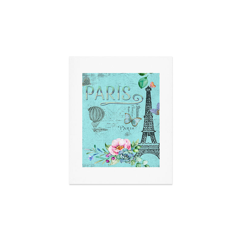 Paris - my blue love Art Print Gallery Image 1