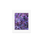 Purple geometric hexagonal elegant & luxury pattern Art Print Gallery Image 1