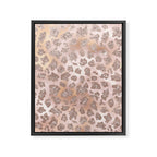 Rosegold Blush Leopard Glitter   Framed Canvas Print Gallery Image 8