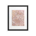 Rosegold Blush Leopard Glitter   Framed Art Print Gallery Image 6