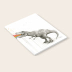 T-Rex Dinosaur Rainbow Puke Taste the Rainbow Watercolor Notebook Gallery Image 2