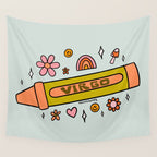 Virgo Crayon Wall Tapestry Gallery Image 4