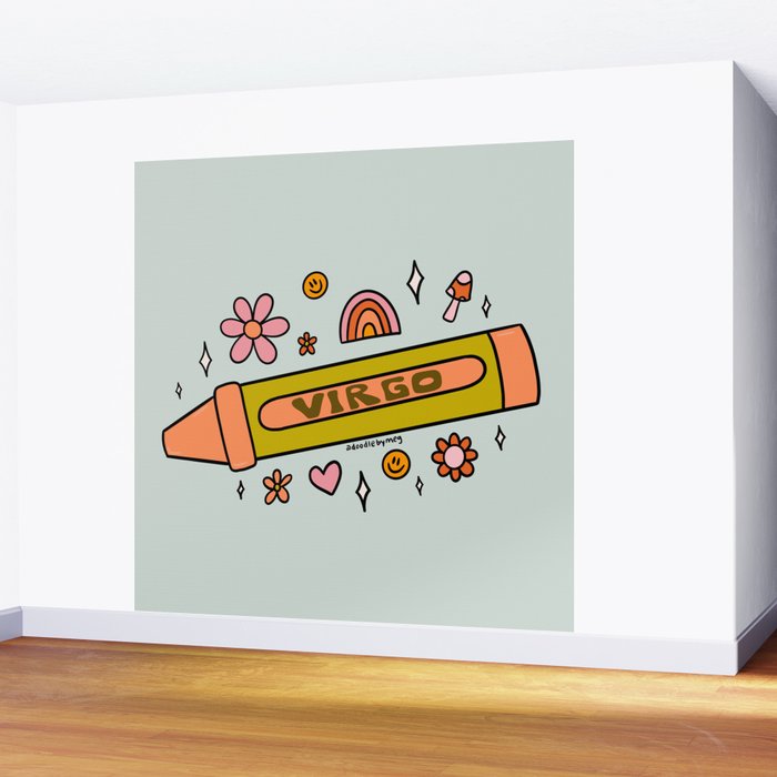 Virgo Crayon Wall Mural Gallery Image 2