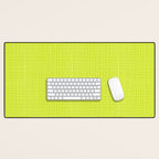 Fresh Lime Grid Desk Mat Gallery Image 1