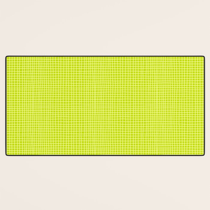 Fresh Lime Grid Desk Mat Gallery Image 3