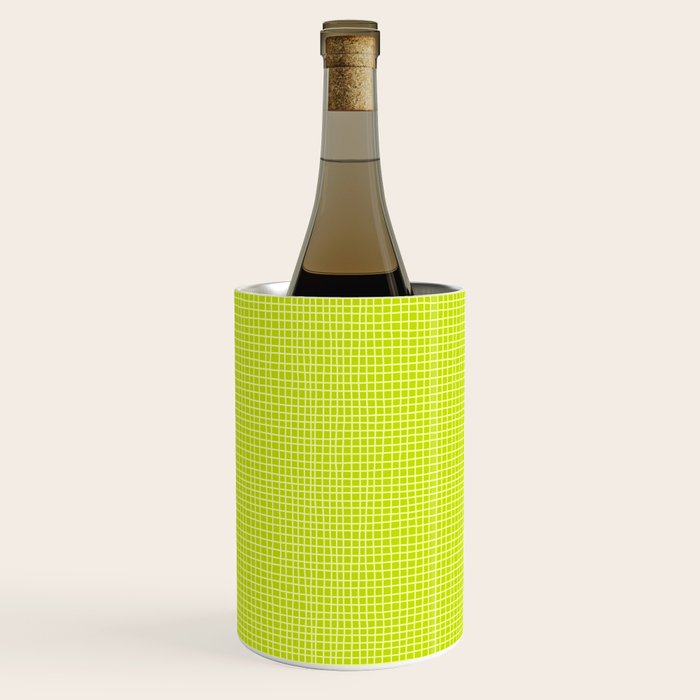 Fresh Lime Grid Wine Chiller Gallery Image 1