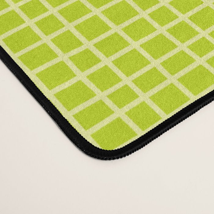 Fresh Lime Grid Desk Mat Gallery Image 4