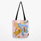 Bohemian Pink Room Tote Bag Gallery Image 2