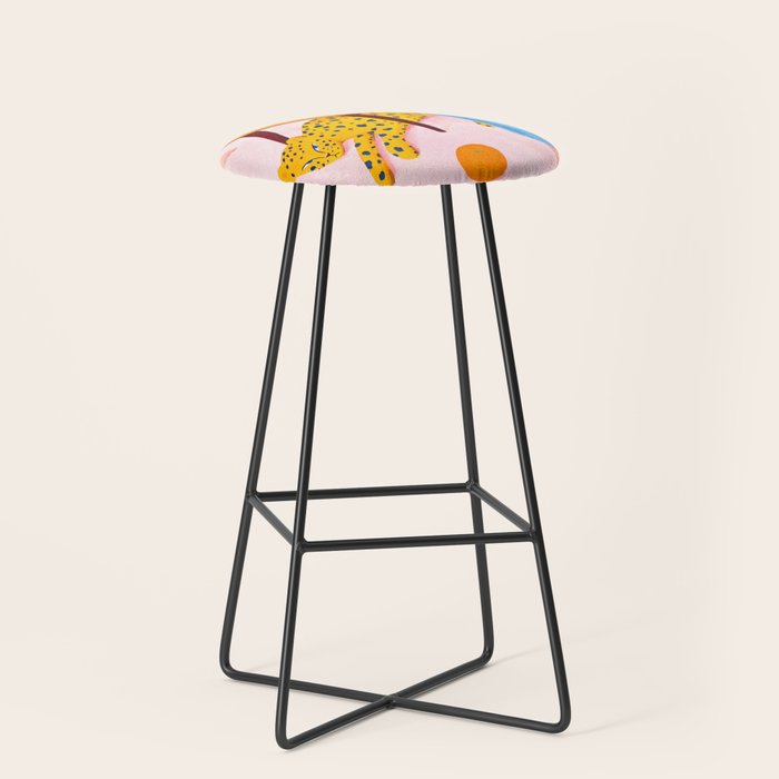 Bohemian Pink Room Stool Gallery Image 1