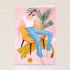 Bohemian Pink Room Stationery Card Gallery Image 2