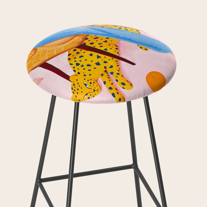 Bohemian Pink Room Stool Gallery Image 2