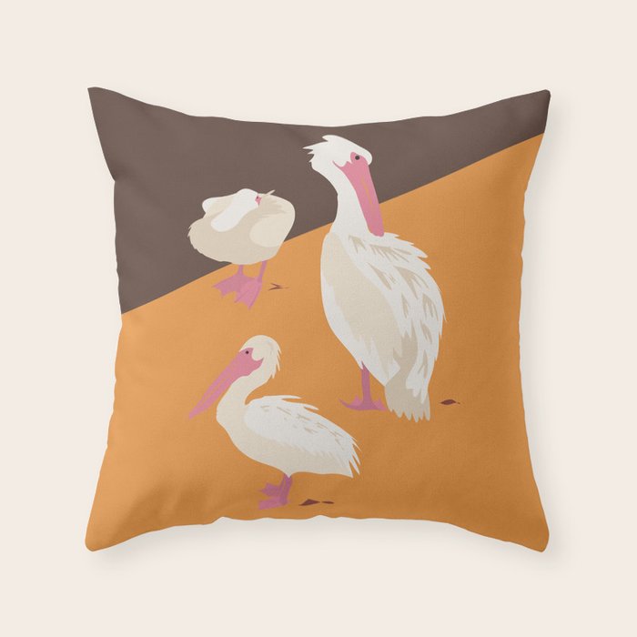 Pelicans Throw Pillow Gallery Image 6