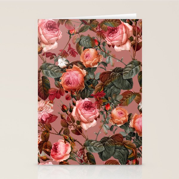 Pastel Floral Pattern Stationery Card Gallery Image 2