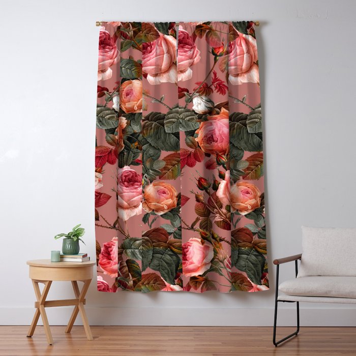 Pastel Floral Pattern Window Curtain Gallery Image 5