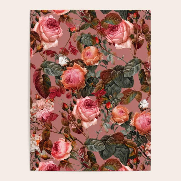 Pastel Floral Pattern Poster Gallery Image 4