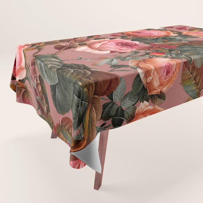 Pastel Floral Pattern Tablecloth Gallery Image 1