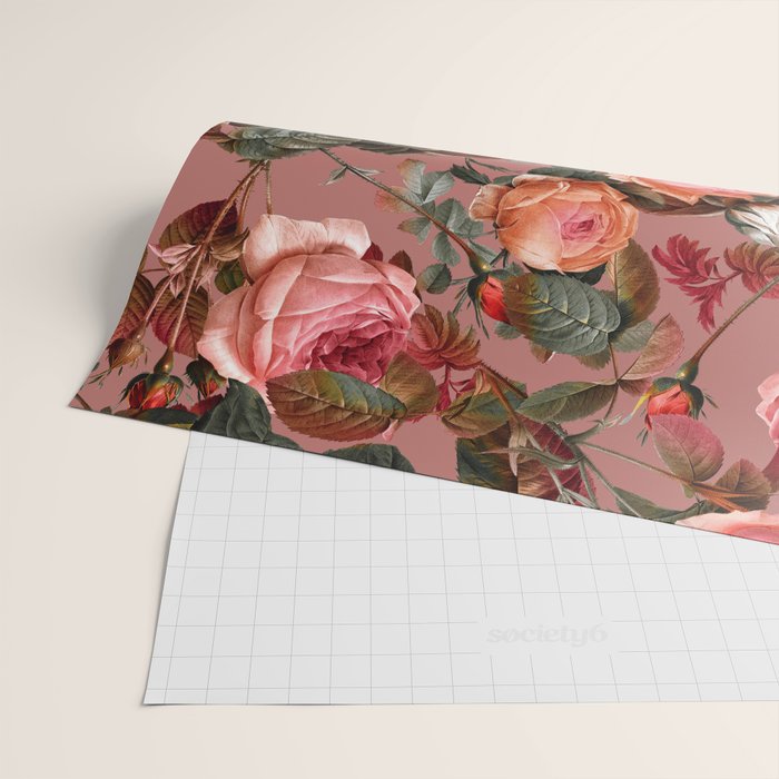 Pastel Floral Pattern Wrapping Paper Gallery Image 2