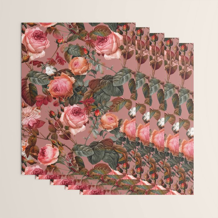 Pastel Floral Pattern Wrapping Paper Gallery Image 3