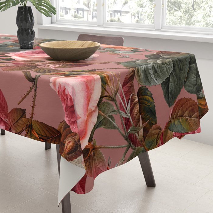 Pastel Floral Pattern Tablecloth Gallery Image 3