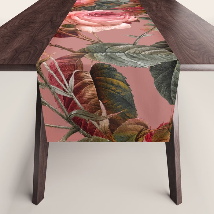 Pastel Floral Pattern Table Runner Gallery Image 1