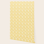 Fun yellow line doodle pattern Wallpaper Gallery Image 2