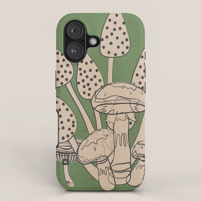 Abstract Mushrooms 4 iPhone Case Gallery Image 1