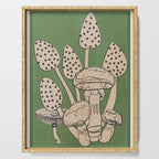 Abstract Mushrooms 4 Serving Tray Gallery Image 1